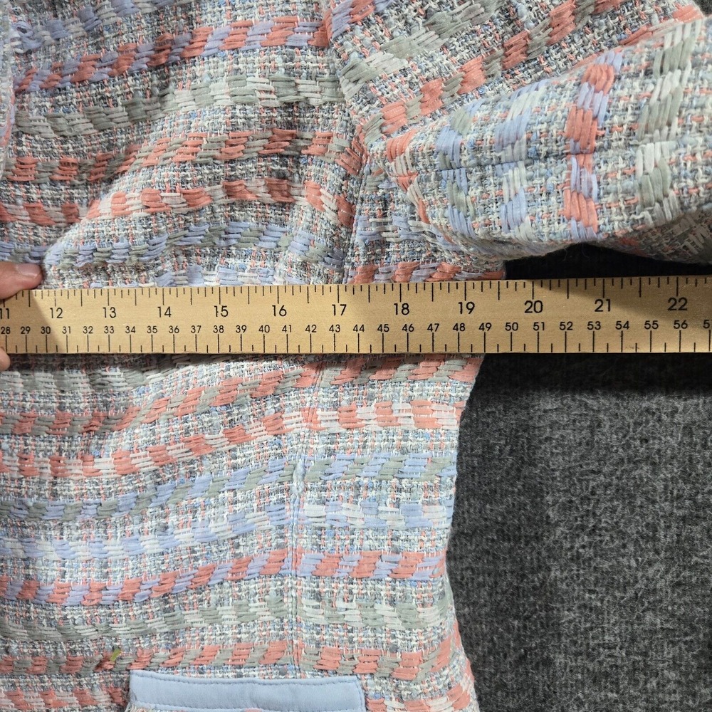 BASLER Size 40 Tweed‎ Button Designer Blazer Jacket Multicolor - Picture 7 of 12